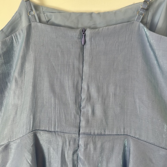 Metallic Mini Ruffle Romper- Cider - Picture 3 of 5